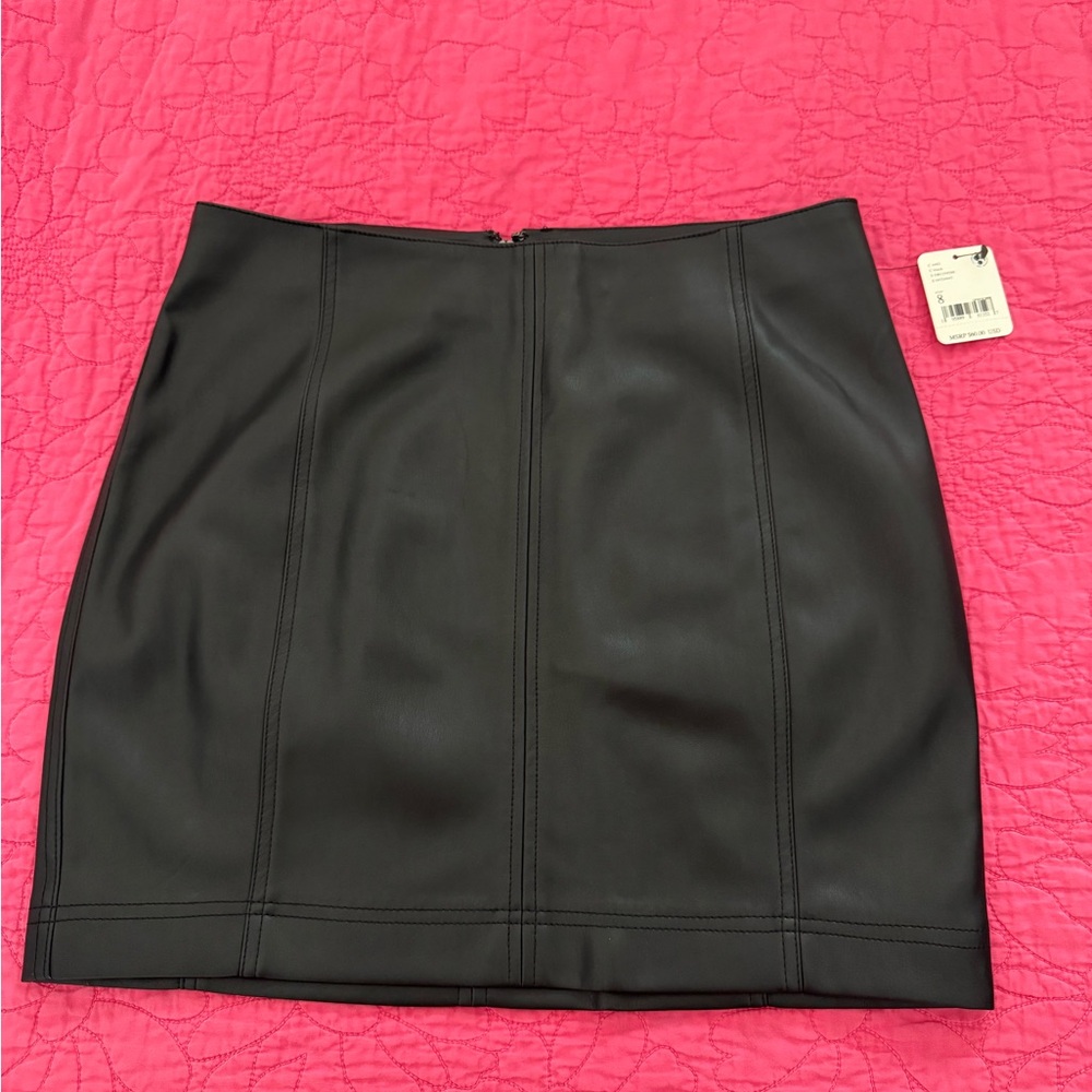 Free People Leather Skirt